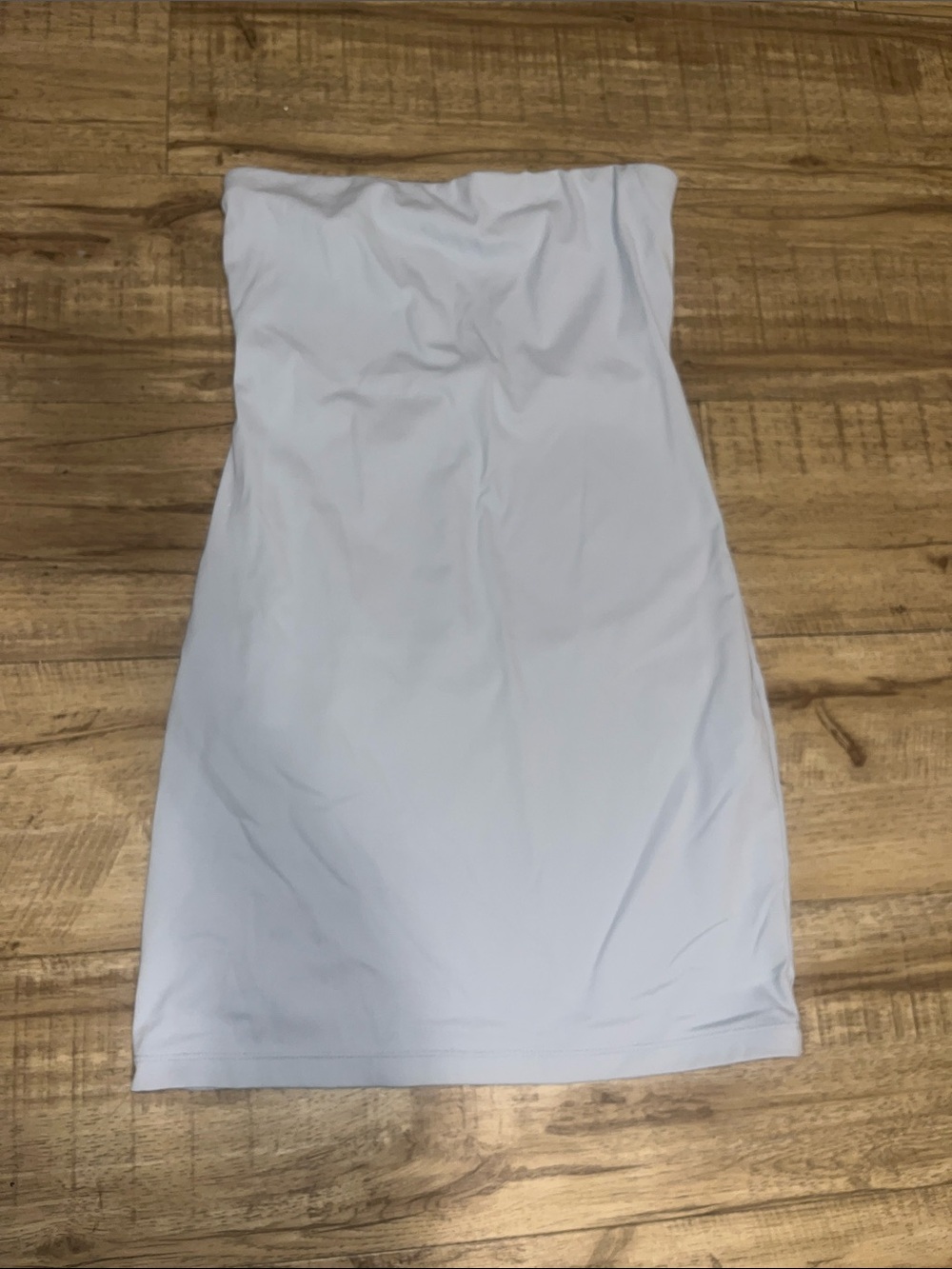 Garage Strapless Light Blue Bodycon Dress